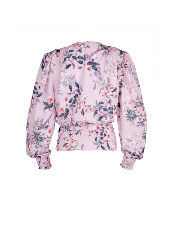White Rvbbit White Rvbbit Bluzka Orchidea Fioletowy Regular Fit