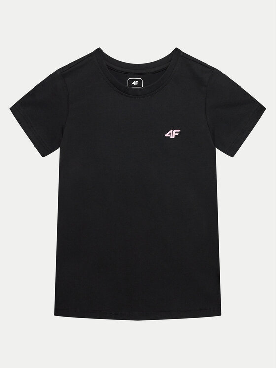 4F 4F T-särk 4FJWMM00TTSHF1658 Must Slim Fit