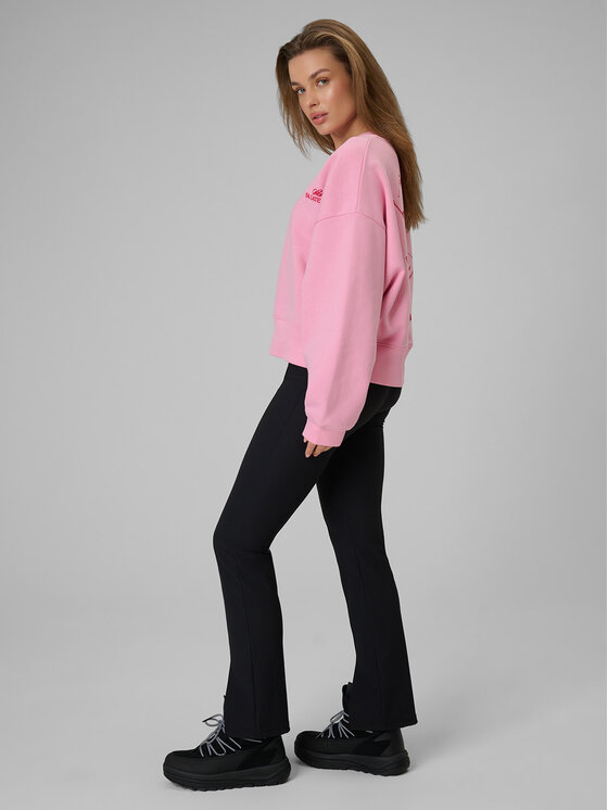 4F 4F Bluza WINTER CLUB Różowy jasny Loose Fit