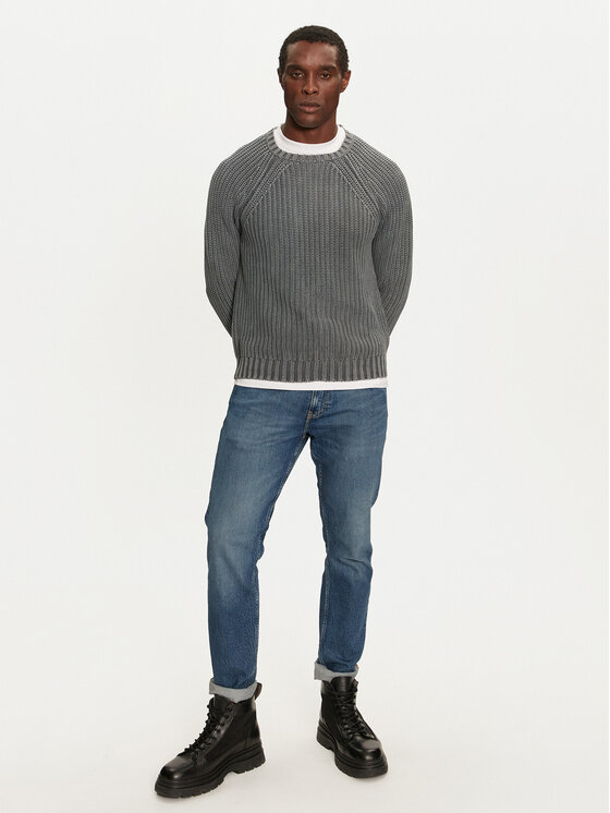 Brave Soul Brave Soul Пуловер MK-248SKEPTA Сив Regular Fit