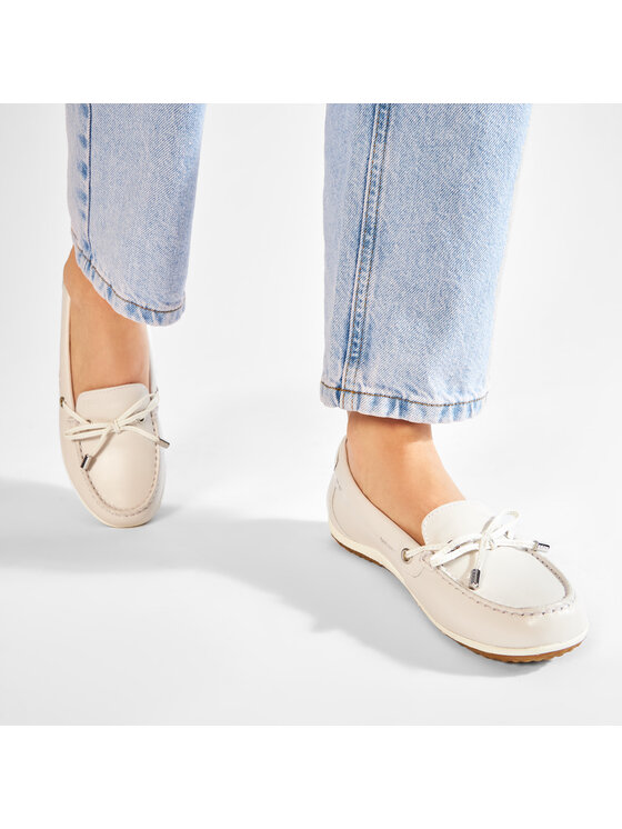 Geox Geox Mokasinai D Vega Moc B D92DNB 043BC C1002 Balta