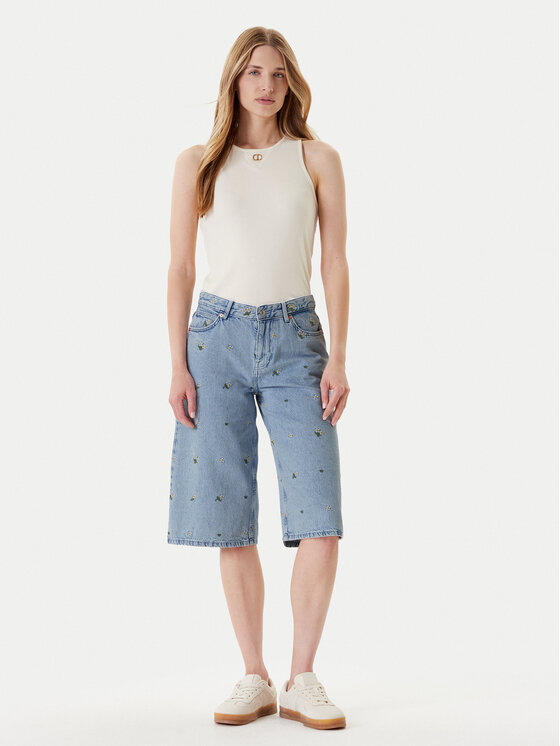 ONLY ONLY Džínsové šortky Cobain 15349519 Modrá Loose Fit