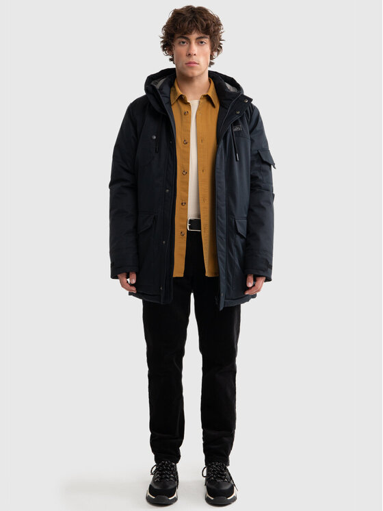 BIG STAR BIG STAR Kurtka przejściowa PERLOC_906_130 Czarny Basic Fit