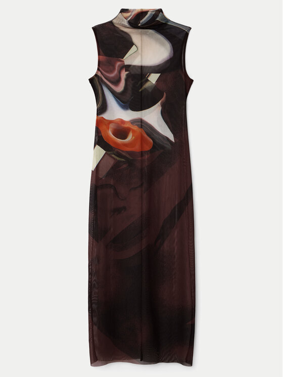 Desigual Desigual Kleid für den Alltag Lincoln 24WWVK58 Braun Slim Fit