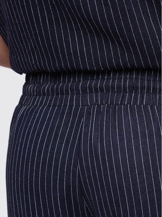 Ombre Ombre Spodnie materiałowe OM-PACP-0311 Granatowy Regular Fit