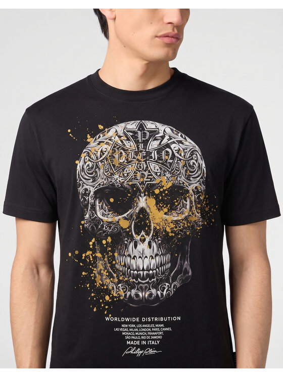 PHILIPP PLEIN PHILIPP PLEIN T-Shirt 31658 Czarny Regular Fit