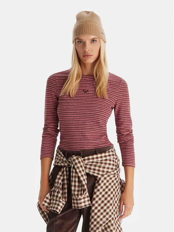 Roxy Roxy Svetr Spellbound Stripes ERJKT04332 Růžová Regular Fit