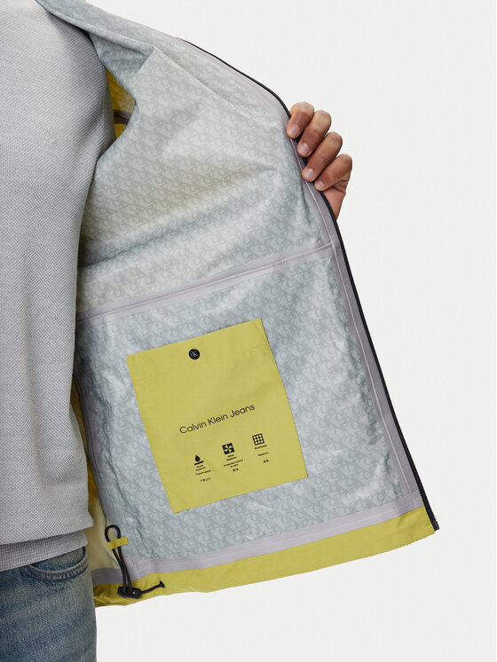 Calvin Klein Jeans Calvin Klein Jeans Giacca di transizione Oxford LV04RC509G Giallo Relaxed Fit