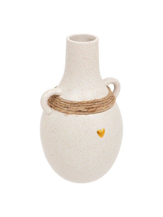 MIAhome MIAhome Wazon ceramiczny 22x12x13 cm BETI Biały