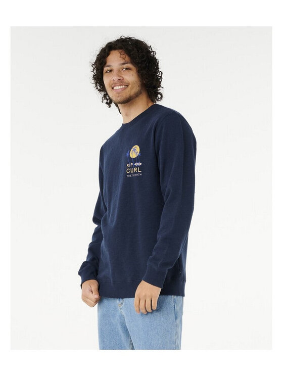 Rip Curl Rip Curl Bluza Aots - Cody Welsh Crew Granatowy Relaxed Fit