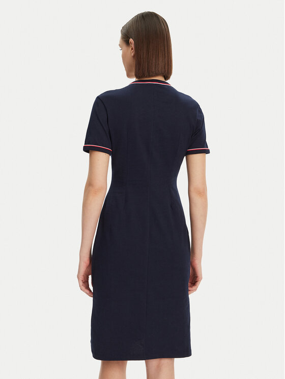 Lacoste Lacoste Kleid für den Alltag EF9988 Dunkelblau Slim Fit