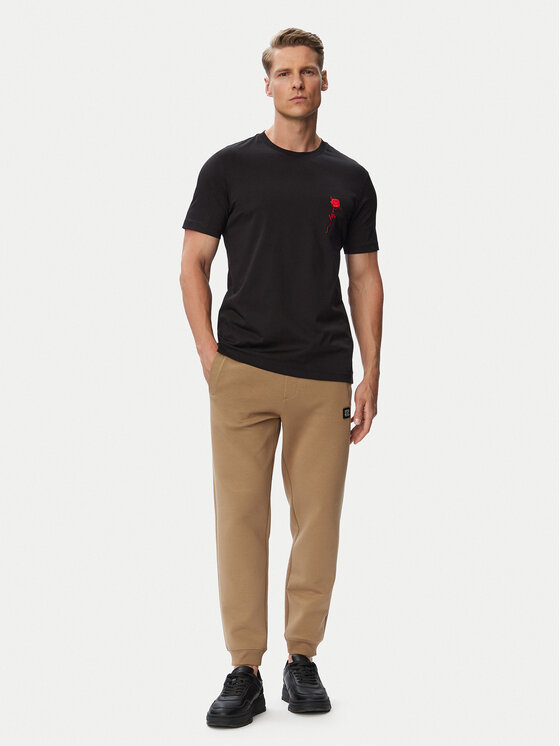 HUGO HUGO Majica Diflow 50574447 Črna Regular Fit