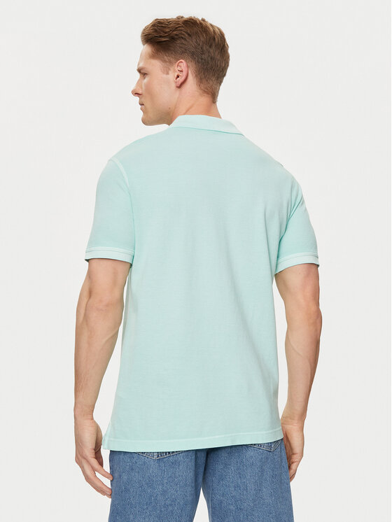 United Colors Of Benetton United Colors Of Benetton Polo 3089U301K Zielony Regular Fit