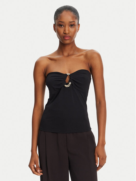 Patrizia Pepe Top 2M4460/J129-K103 Čierna Regular Fit
