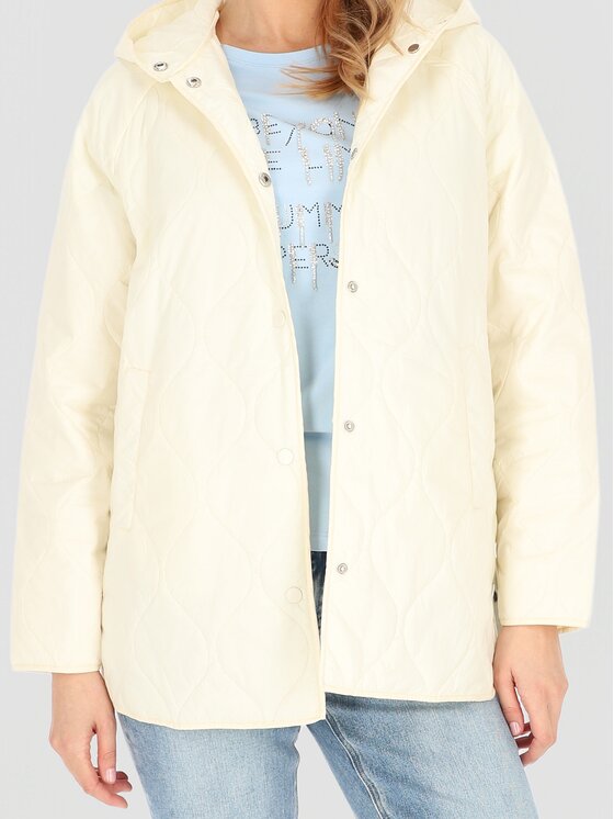 Perso Perso Dámská bunda BLE251047F Écru Regular Fit