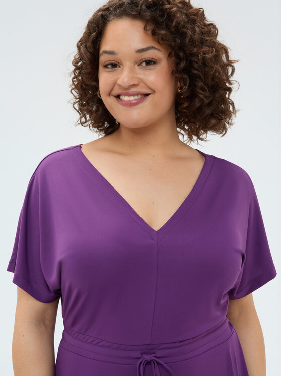 Fiorella Rubino Fiorella Rubino Sukienka wieczorowa 7002L001300N029 Fioletowy A-Line Fit