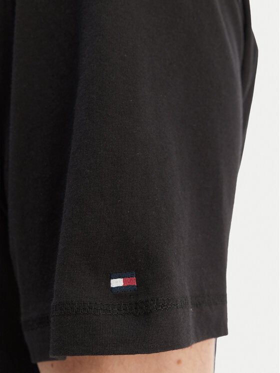 Tommy Hilfiger Tommy Hilfiger Tricou UM0UM03643 Negru Regular Fit