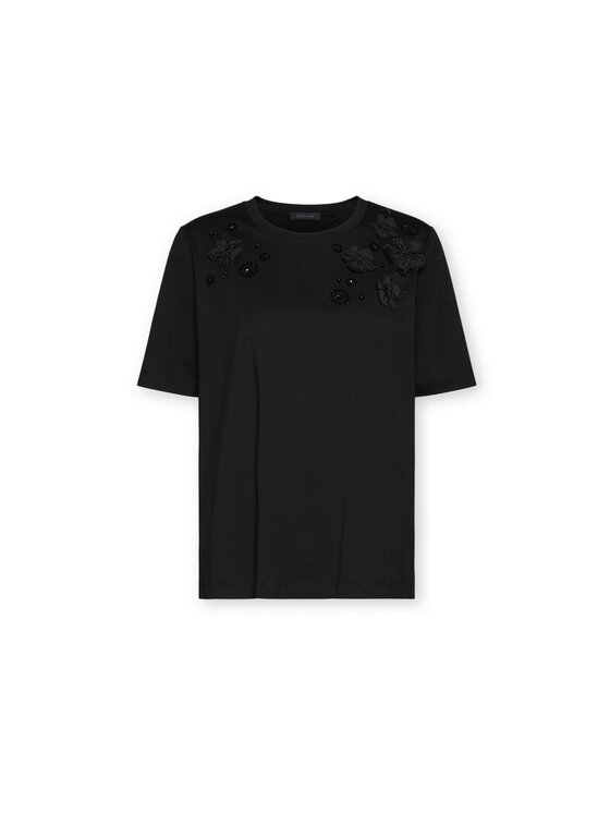 Elena Mirò Elena Mirò T-Shirt G345Z000557N033 Czarny Regular Fit