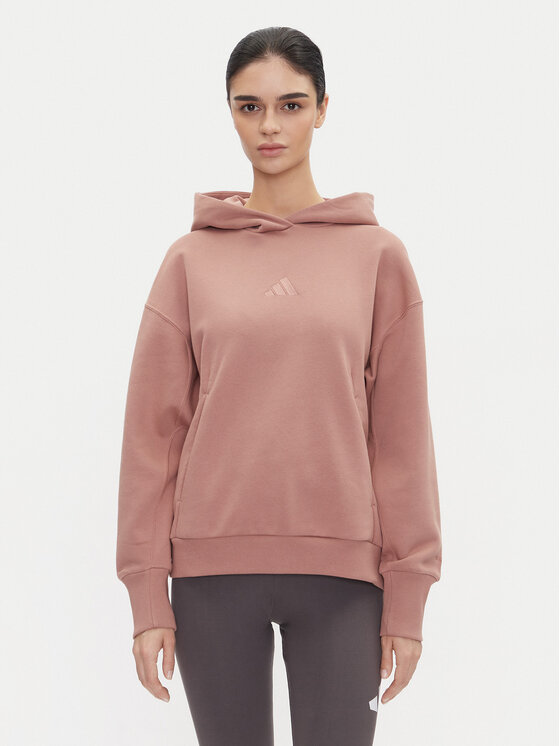 adidas adidas Felpa ALL SZN Fleece JD4669 Rosa Loose Fit