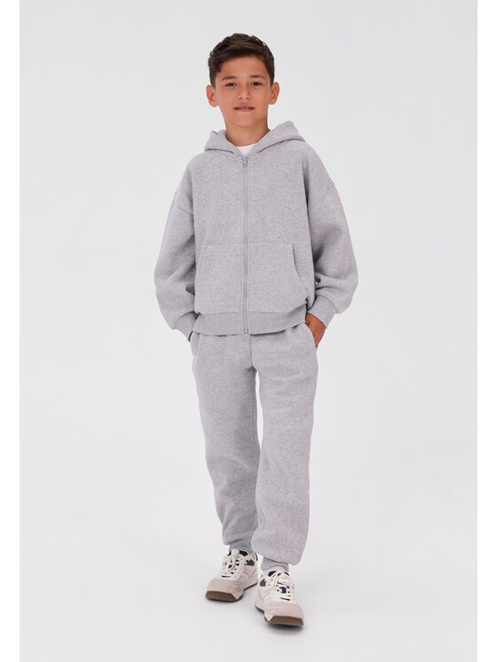 minoti minoti Komplet dresowy 33FLEECE295 Szary jasny Regular Fit
