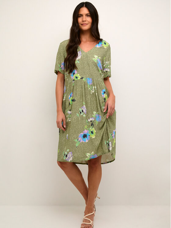 Cream Cream Vsakodnevna obleka Rosina 10611491 Zelena Regular Fit