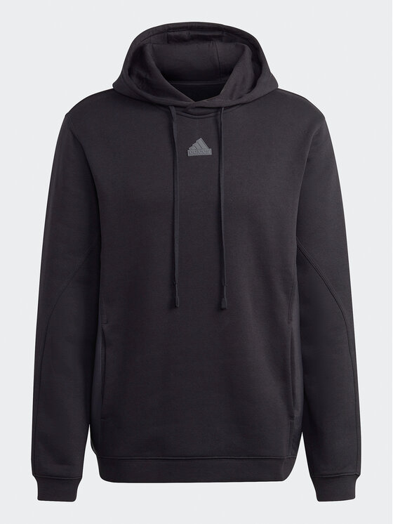 Adidas black hoodie best sale