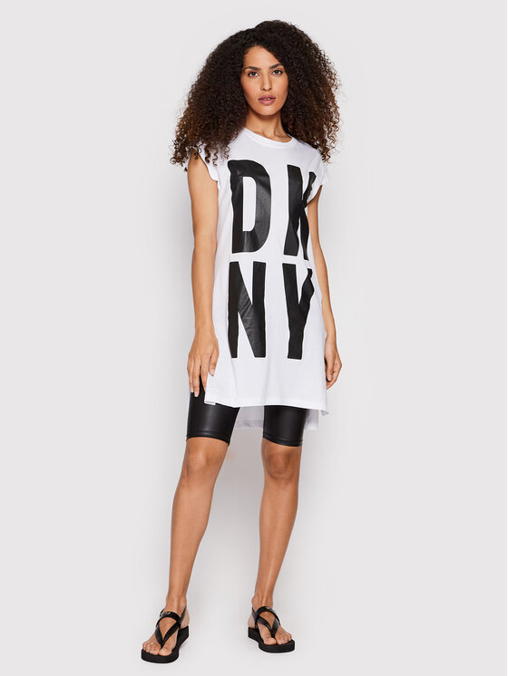 DKNY DKNY T-krekls P1RHRB2M Balts Regular Fit