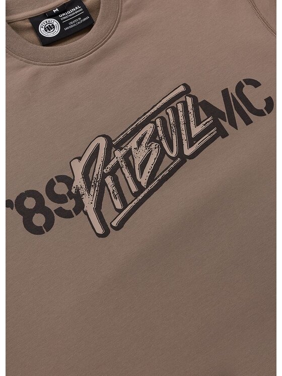 PITBULL PITBULL Bluza MC Brązowy Regular Fit