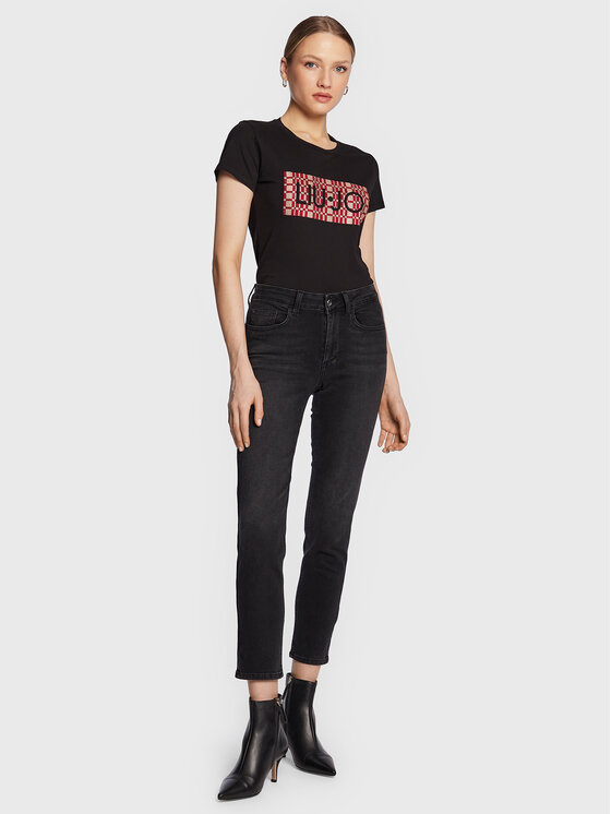 Liu Jo Liu Jo T-Shirt WA3467 JS923 Czarny Regular Fit