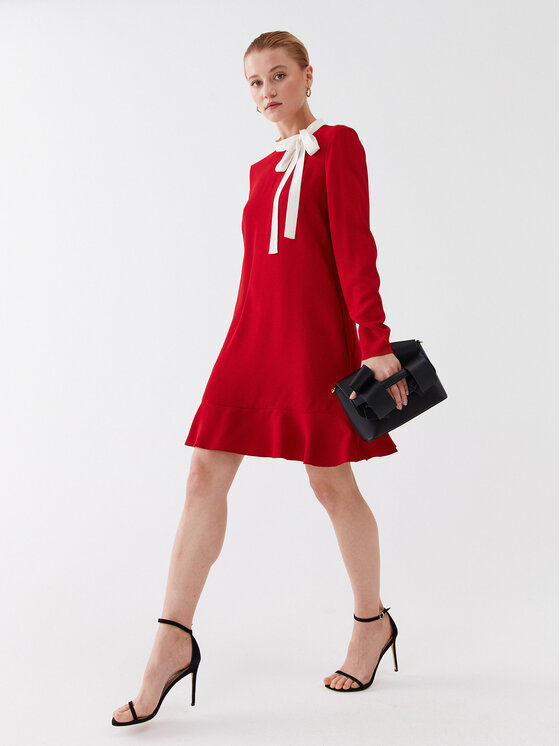 Red Valentino Red Valentino Ежедневна рокля 2R3VAGR5 Червен Regular Fit