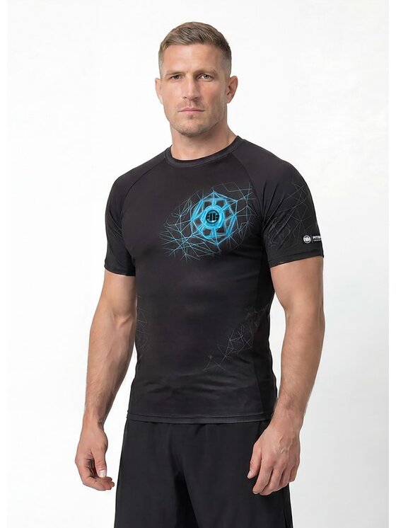 PITBULL PITBULL Koszulka techniczna RAY Niebieski Regular Fit