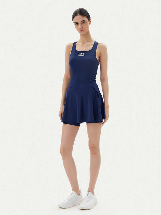EA7 Emporio Armani EA7 Emporio Armani Tenniskleid 7W000202 AF13282 UB107 Dunkelblau Slim Fit