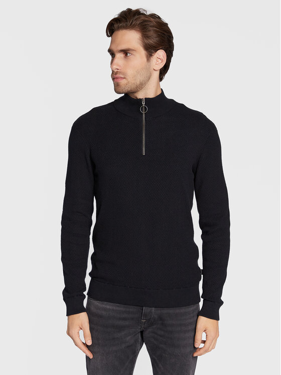 Casual Friday Пуловер Karlo 20503972 Черен Slim Fit