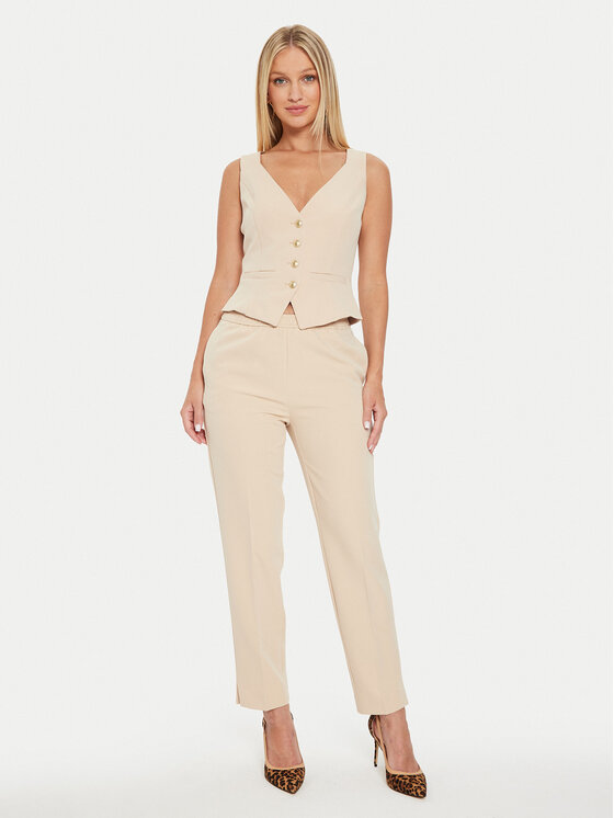 Guess Guess Telovnik W4YN53 WFWX2 Bež Regular Fit