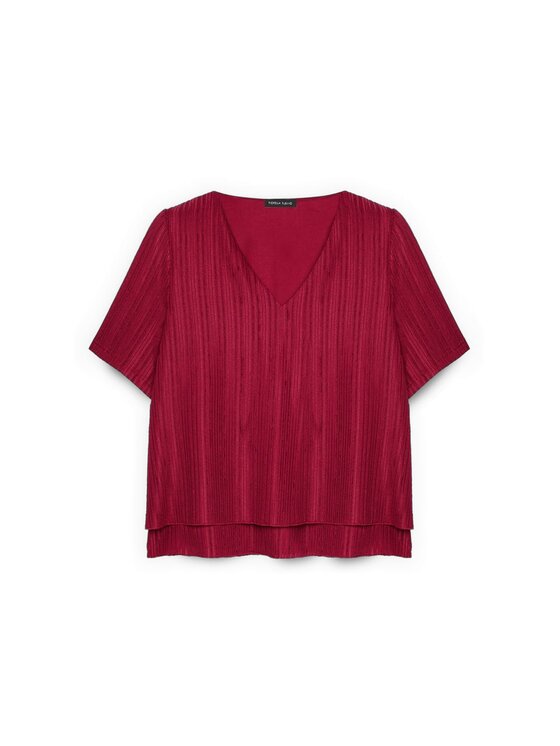 Fiorella Rubino Fiorella Rubino T-shirt G07GL009025N026 Bordeaux Boxy Fit