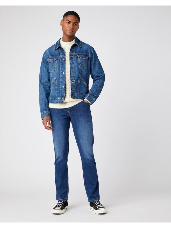 Wrangler Wrangler Jeansy TEXAS SLIM Niebieski Slim Fit