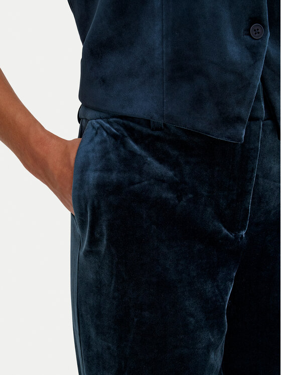 ONLY ONLY Kalhoty z materiálu Kayle 15335852 Tmavomodrá Straight Fit