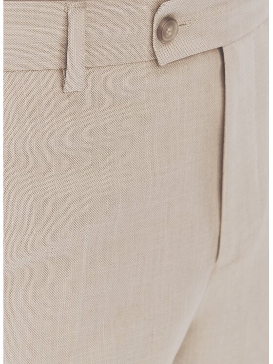 Pako Lorente Pako Lorente Spodnie garniturowe P26SF-6G-023 Beżowy Slim Fit