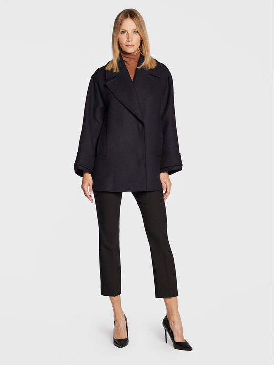 IVY OAK IVY OAK Вовняне пальто Carly IO1122F1050 Cиній Relaxed Fit