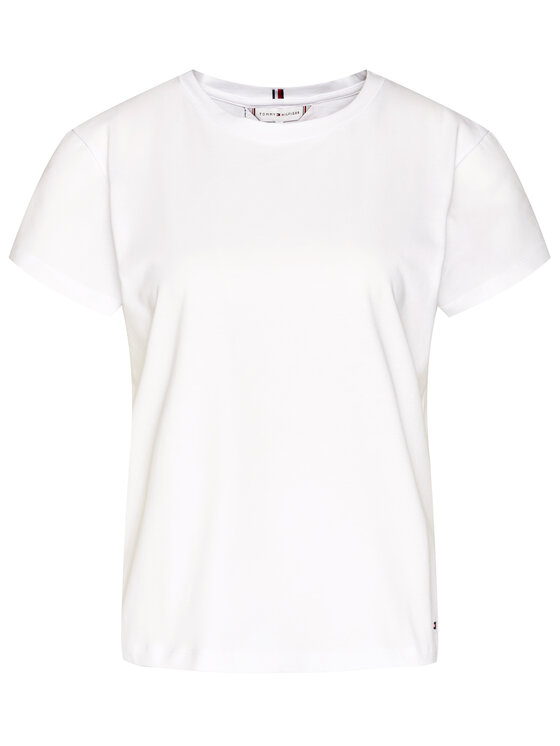 Tommy Hilfiger Tommy Hilfiger T-shirt Khloe WW0WW27513 Bianco Regular Fit