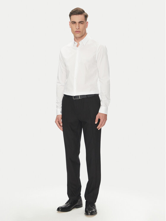 Calvin Klein Calvin Klein Koszula Essential LV019EU030 Biały Slim Fit