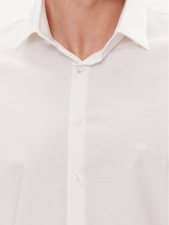 Calvin Klein Calvin Klein Košulja K10K112587 Bijela Slim Fit