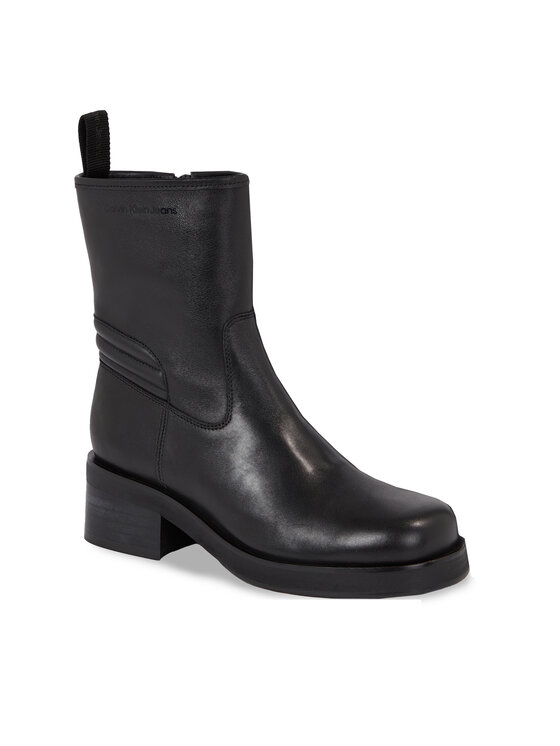 Calvin Klein Jeans Calvin Klein Jeans Μποτάκια Biker Boot Lth Wn YW0YW01330 Μαύρο