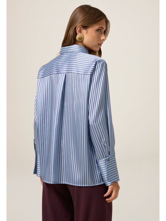 Oltre Oltre Koszula 5044J000868N0R4 Turkusowy Regular Fit