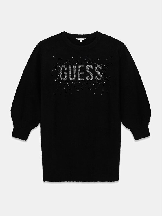 Guess Kids Guess Kids Sukienka codzienna 180605 Czarny Classic Fit