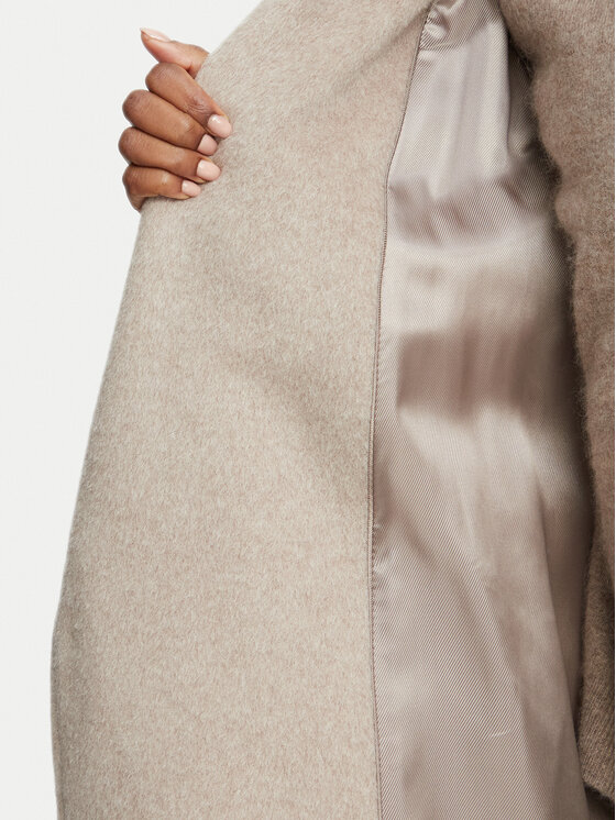 Weekend Max Mara Weekend Max Mara Palton de lână Tempera 2625016072 Bej Regular Fit
