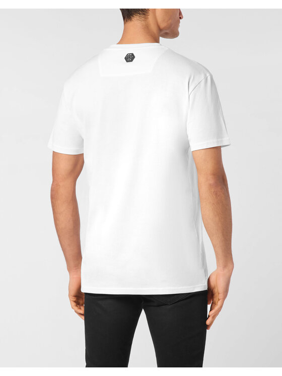 PHILIPP PLEIN PHILIPP PLEIN T-Shirt 24649 Biały Regular Fit