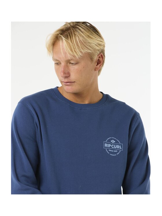 Rip Curl Rip Curl Bluza Stapler Crew Granatowy Standard Fit
