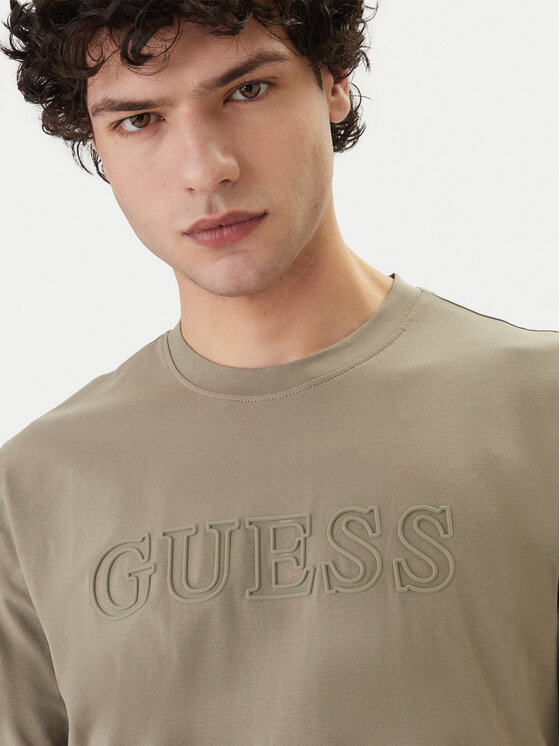 Guess Guess Póló Z2YI11 J1314 Khaki Regular Fit