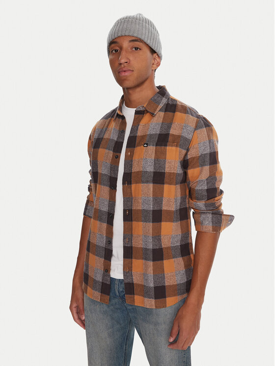 Quiksilver Quiksilver Ing Motherfly Plaid EQYWT04642 Szürke Regular Fit